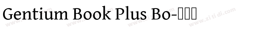Gentium Book Plus Bo字体转换